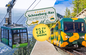 Schneeberg-Rax Kombiticket: Top of Wiener Alpen, © NB/Zwickl/Rax-Seilbahn