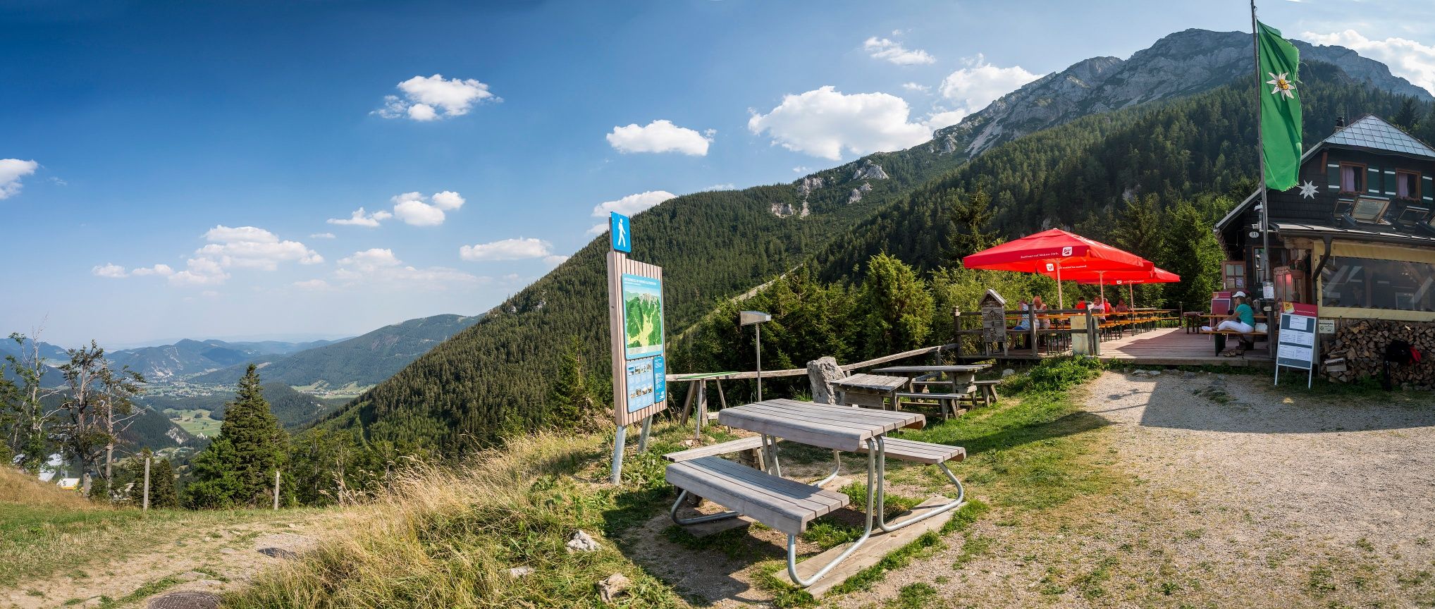 Edelweißhütte Ausblick