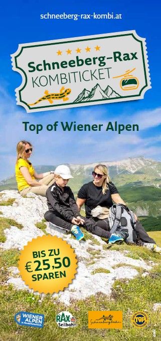 Flyer Schneeberg-Rax-Kombiticket 2026