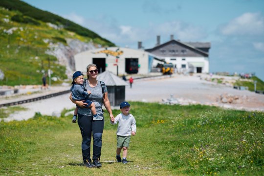 Angekommen am Bergareal , © NB/Wegerbauer