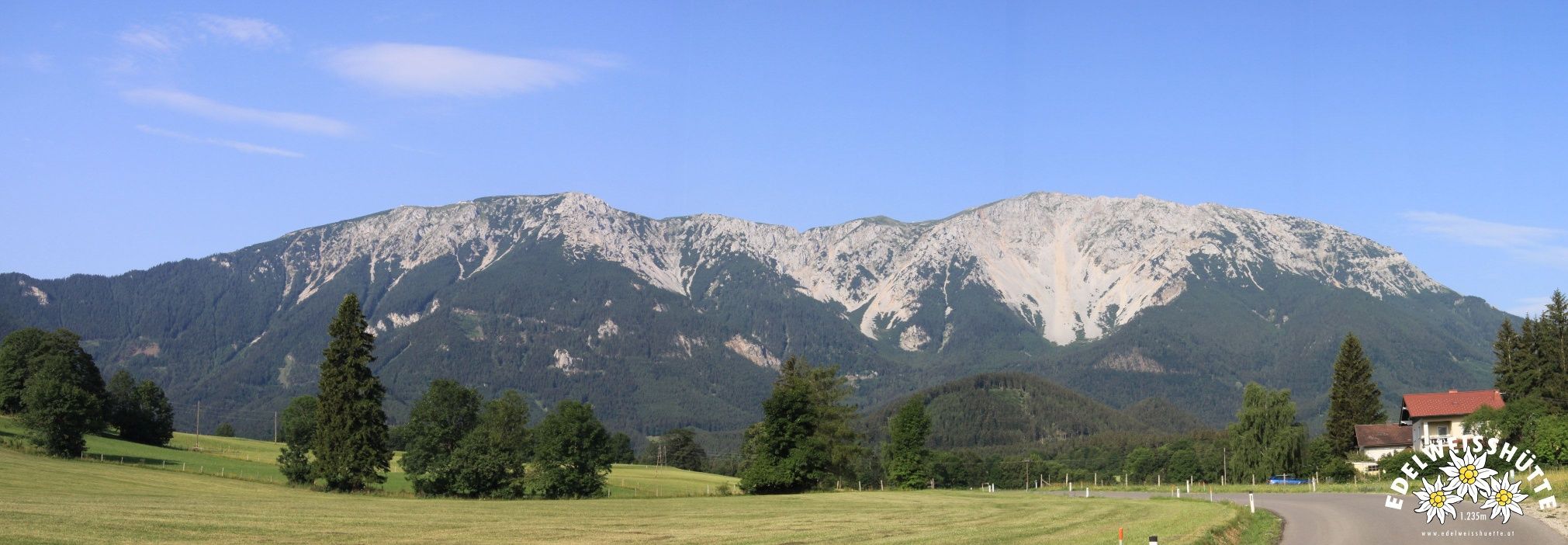 Schneeberg Panorama von Losenheim gesehen